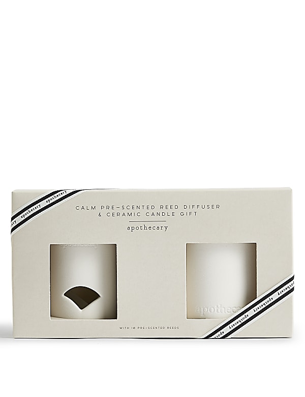 Σετ δώρου κερί & διαχύτης Calm Pre-Scented - GR