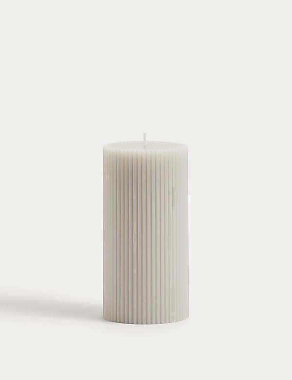 Ridged Pillar Candle - NZ