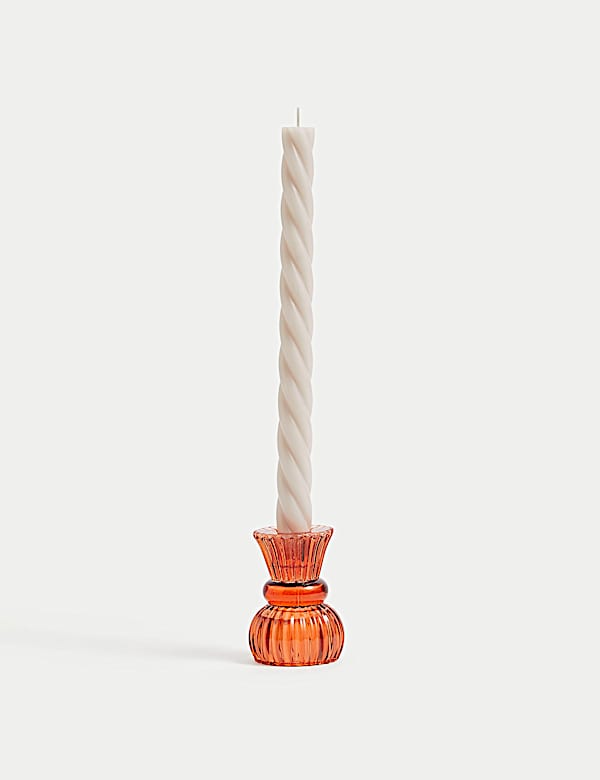 Set of 2 Twisted Dinner Candles - CZ