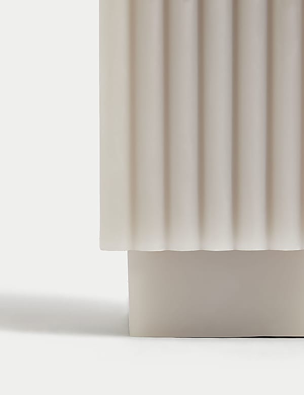 Square Ridged Pillar Candle - NZ