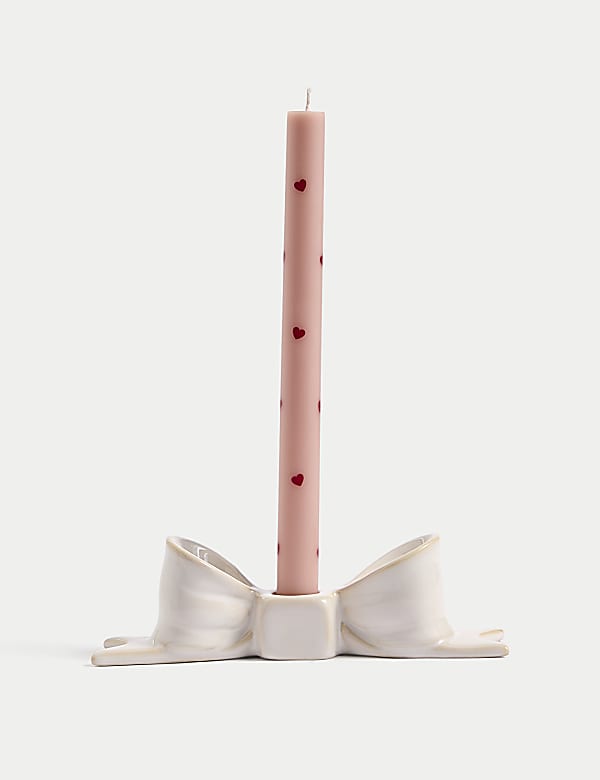 Lot de 4 chandelles à motif cœurs - CA