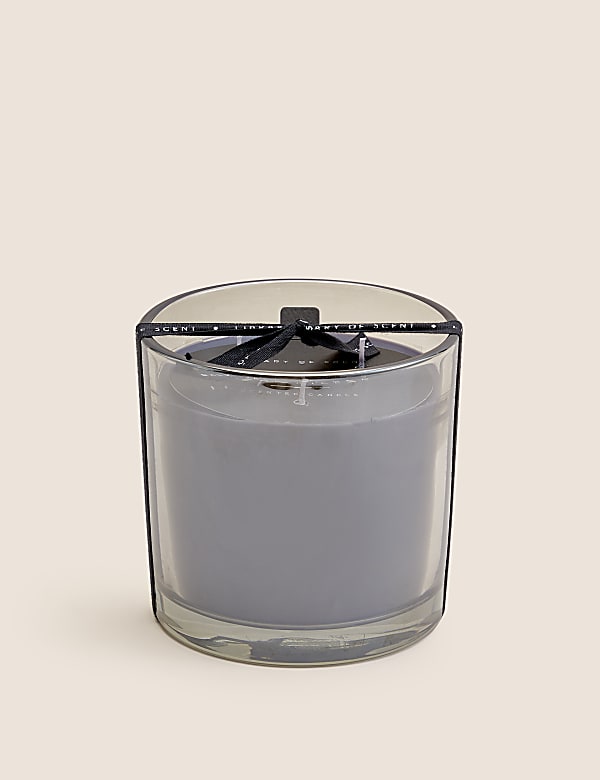 Dark Amber & Vanilla 3 Wick Candle - GR