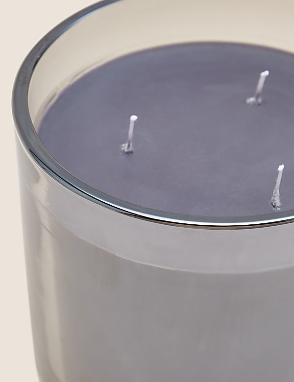 Dark Amber & Vanilla 3 Wick Candle - GR