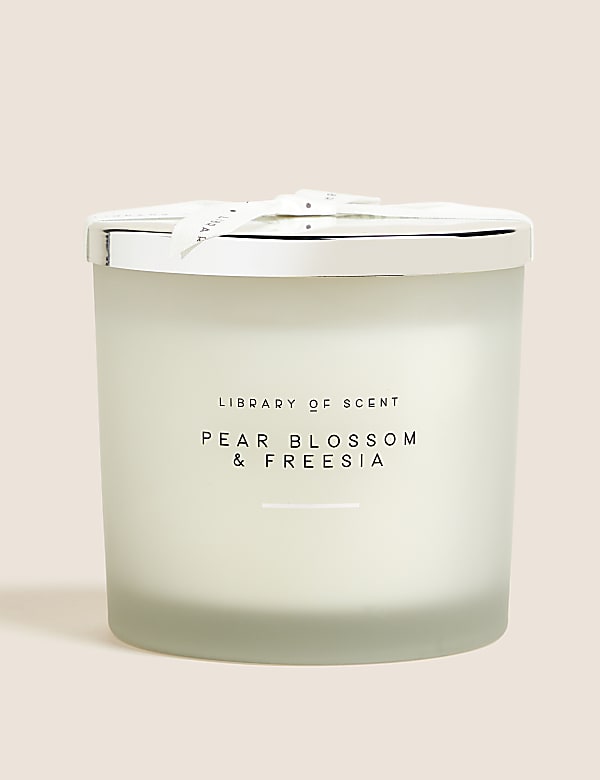 Pear Blossom & Freesia 3 Wick Candle