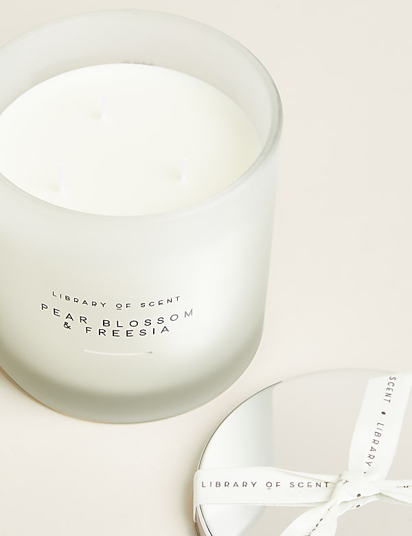 Pear Blossom & Freesia 3 Wick Candle