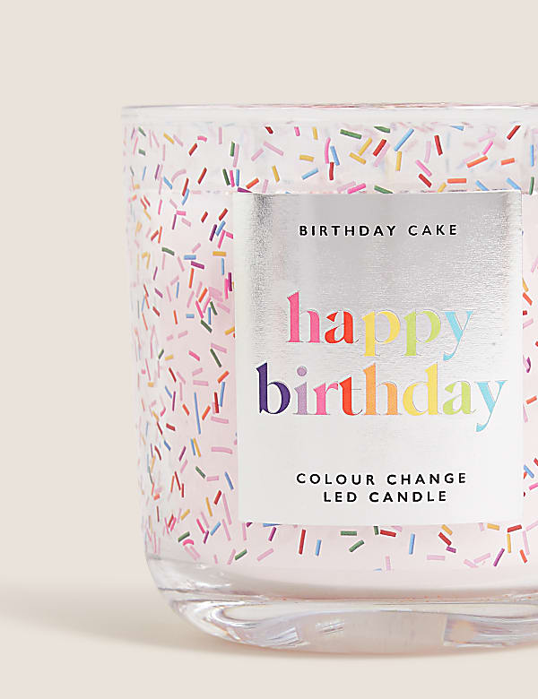 Birthday Cake Colour Change Light Up Candle