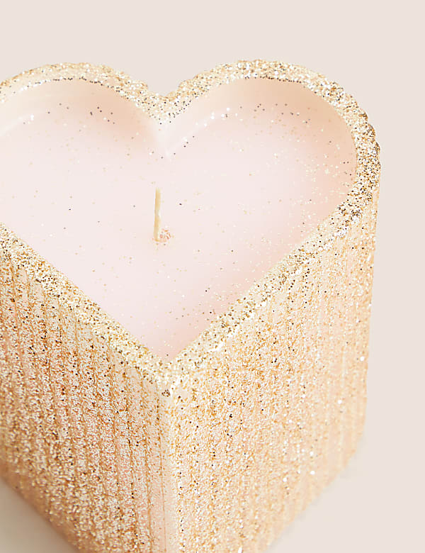 Heart Pillar Light Up Candle