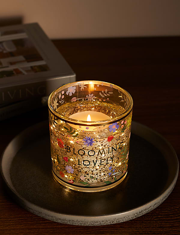 Blooming Lovely Light Up Candle