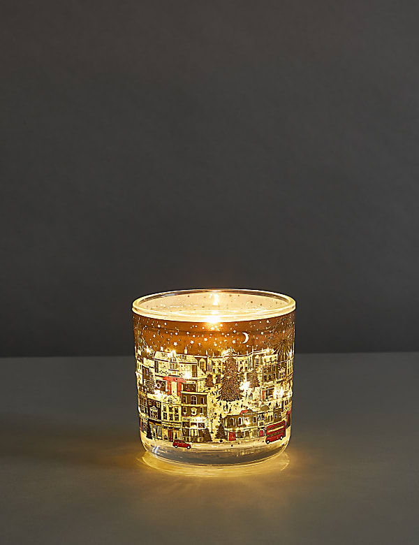 Mandarin, Clove & Cinnamon Town House Light Up Candle - GR