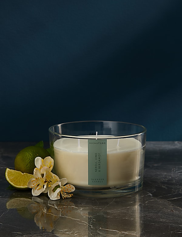 Neroli, Lime & Bergamot 3 Wick Candle - RO