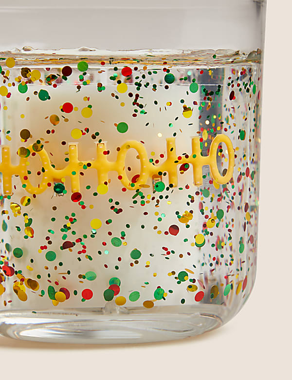 Neon Ho Ho Ho Light Up Candle - LU