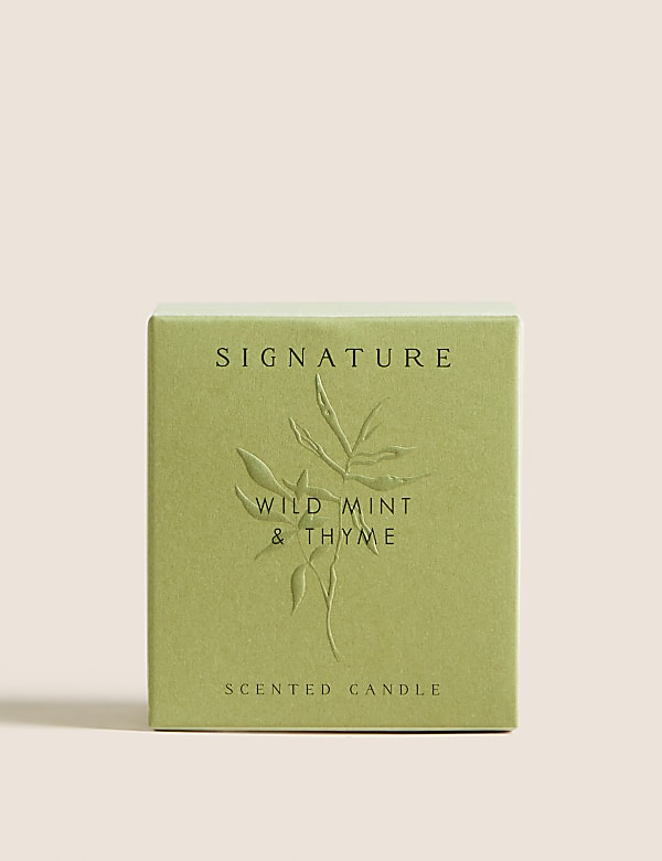 Signature Wild Mint & Thyme Boxed Candle