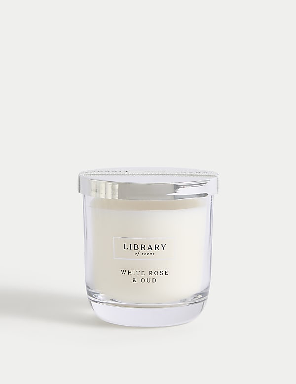 White Rose & Oud Scented Candle - NZ
