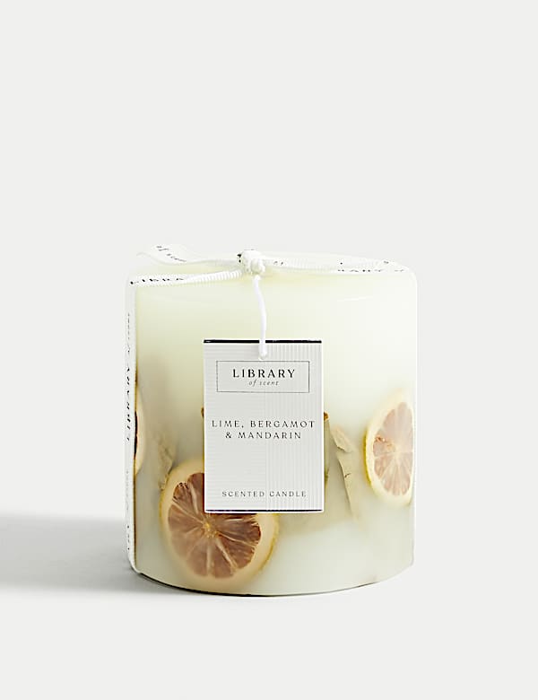 Lime, Bergamot & Mandarin Scented Candle - CA