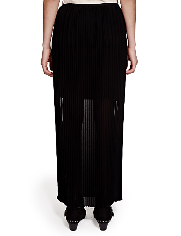 Pleated Maxi Skirt