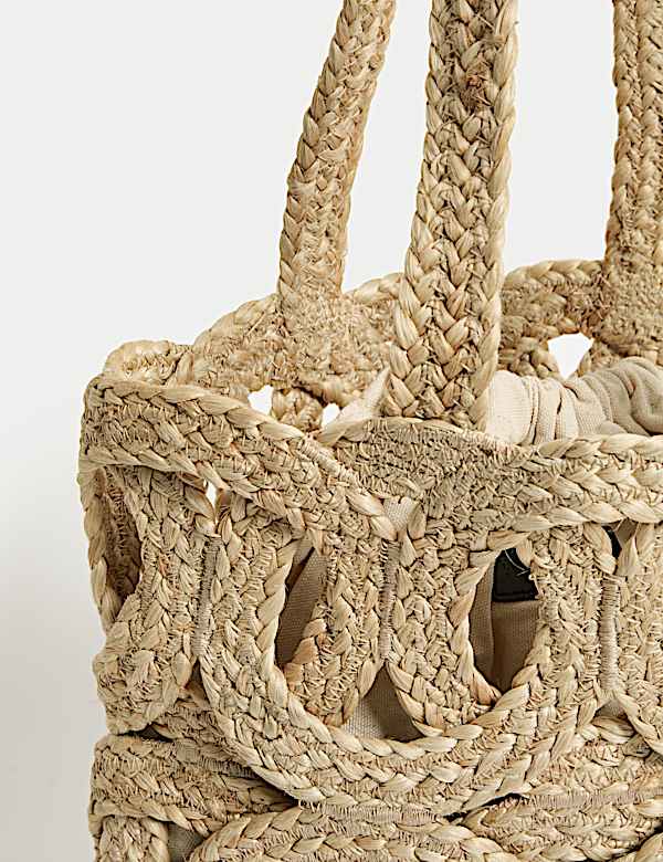 Straw Woven Tote Bag - BE