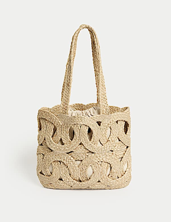 Straw Woven Tote Bag - BE