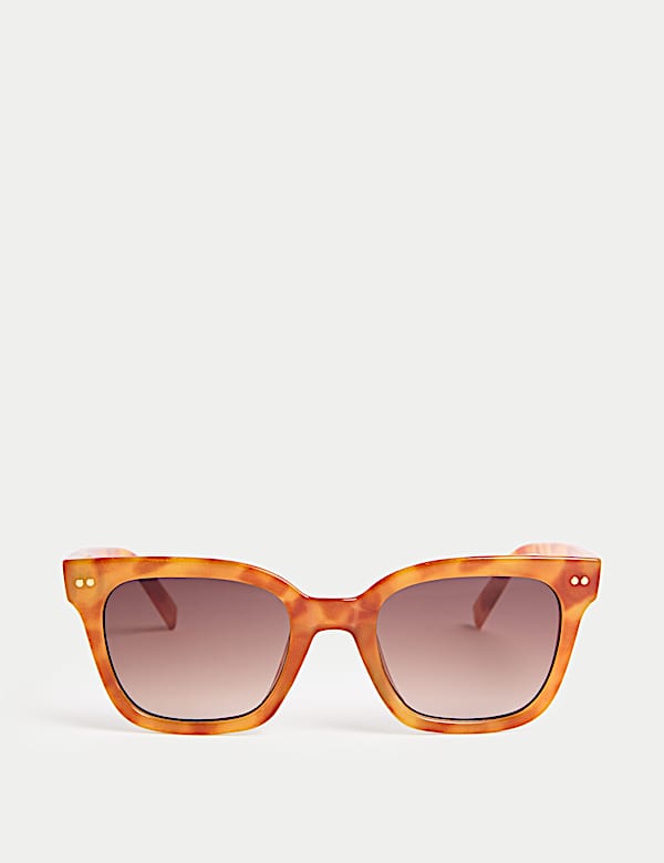 Prostokątne okulary przeciwsłoneczne w stylu preppy - PL