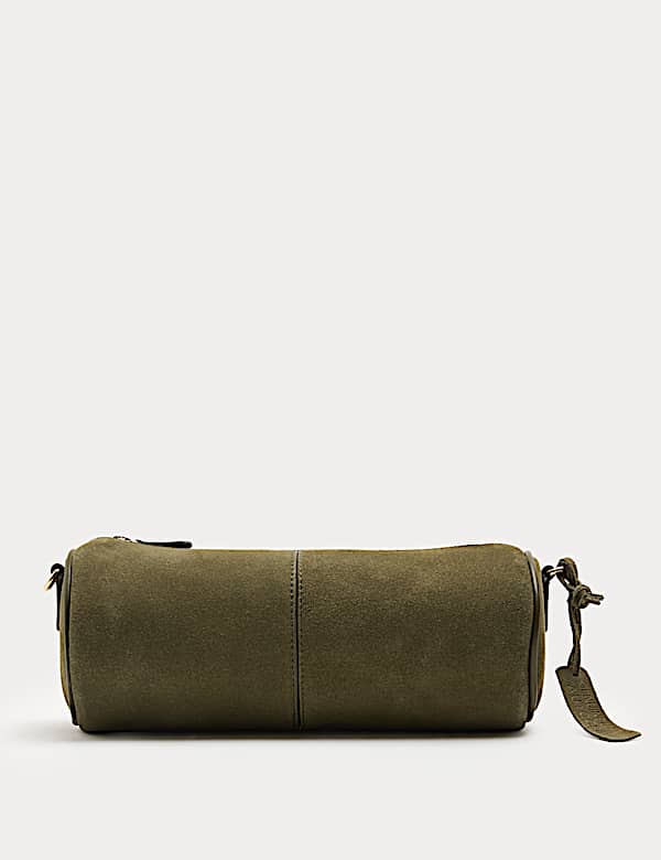 Suede Cylinder Cross Body Bag - CY