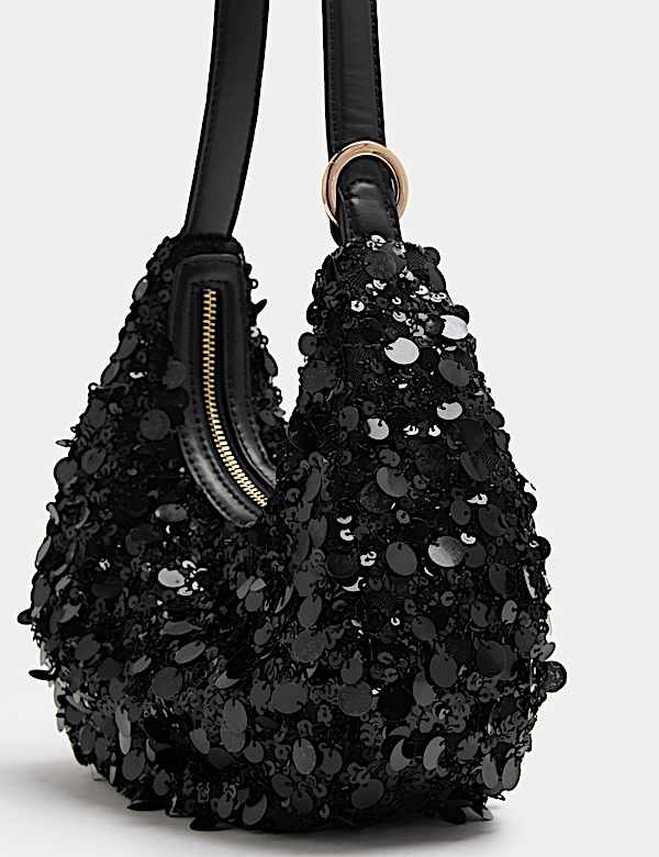 Sequin Top Handle Grab Bag - TW