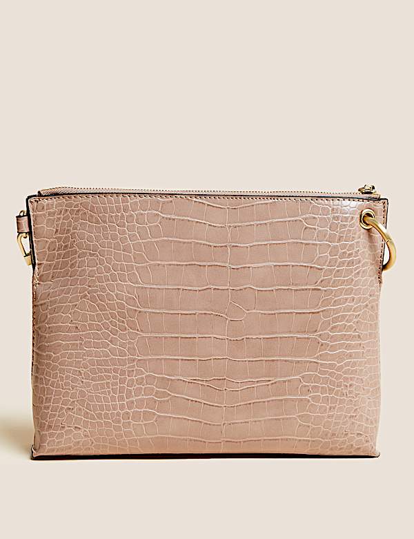 Faux Leather Cross Body Bag