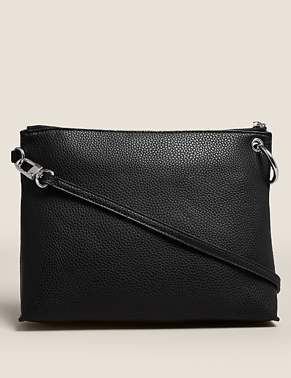 Faux Leather Cross Body Bag