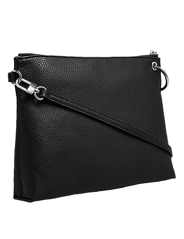 Faux Leather Cross Body Bag