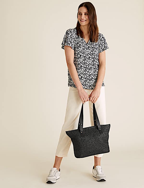 Straw Tote Bag