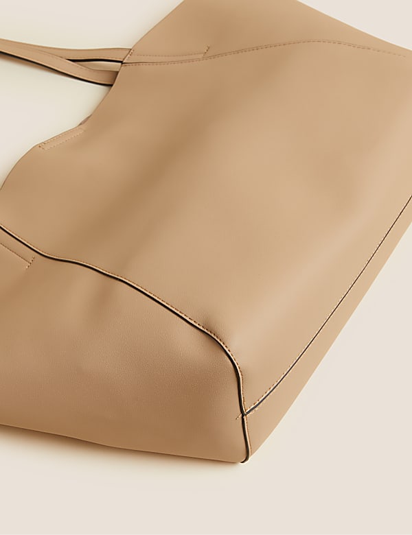 Faux Leather Tote Bag