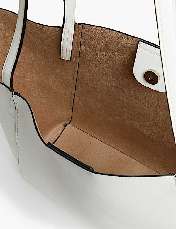 Faux Leather Tote Bag