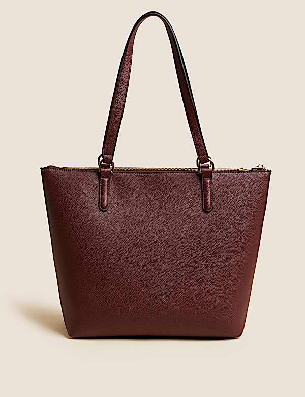 Faux Leather Croc Effect Tote Bag