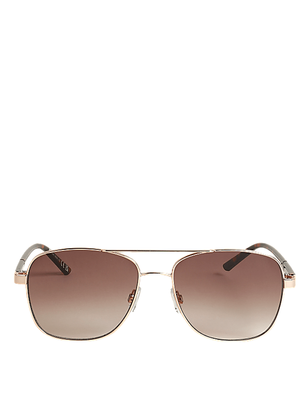 Angular Aviator Sunglasses
