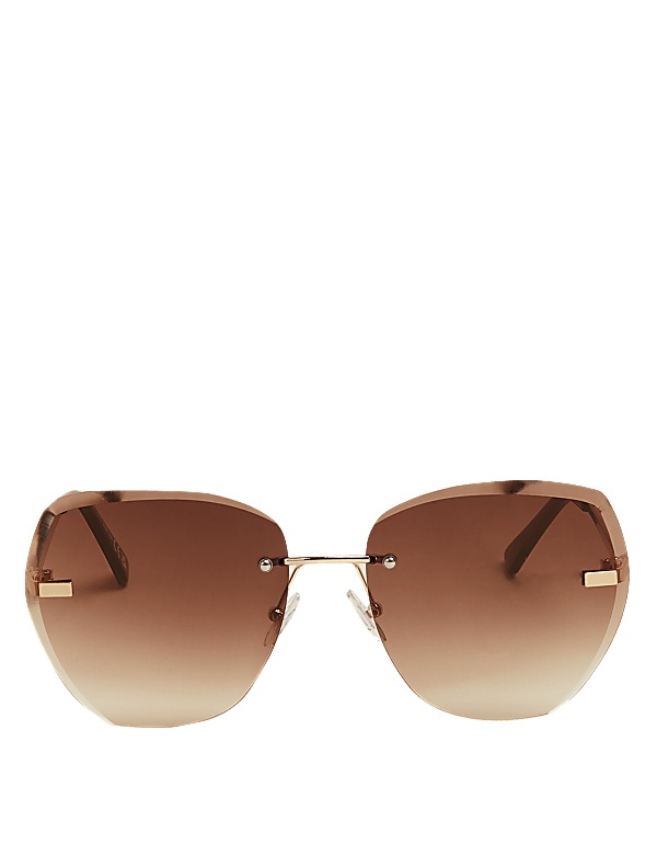Rimless Oversized Sunglasses