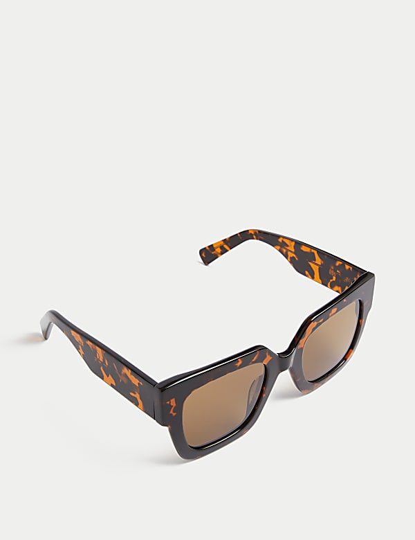 Acetate Square Preppy Sunglasses