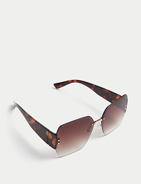 Rimless Aviator Sunglasses - NL