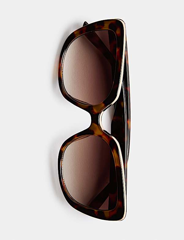 Cat-eyemodel zonnebril met geometrisch motief - BE