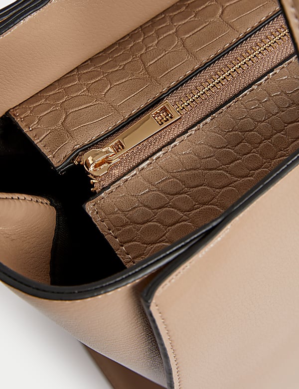 Faux Leather Tote Bag - EE
