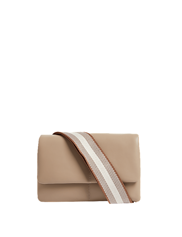 Faux Leather Cross Body Messenger Bag