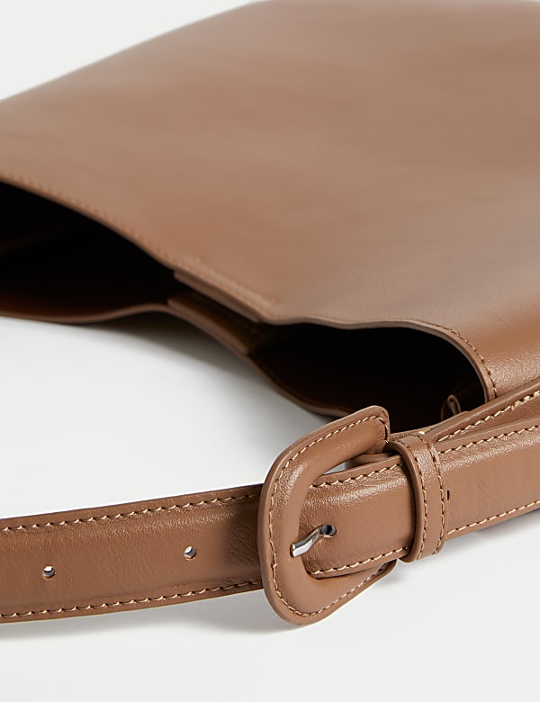 Faux Leather Shoulder Bag - AU