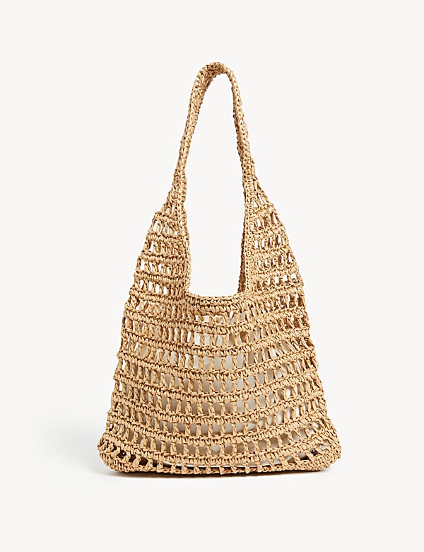 Slouchy straw tote bag sale
