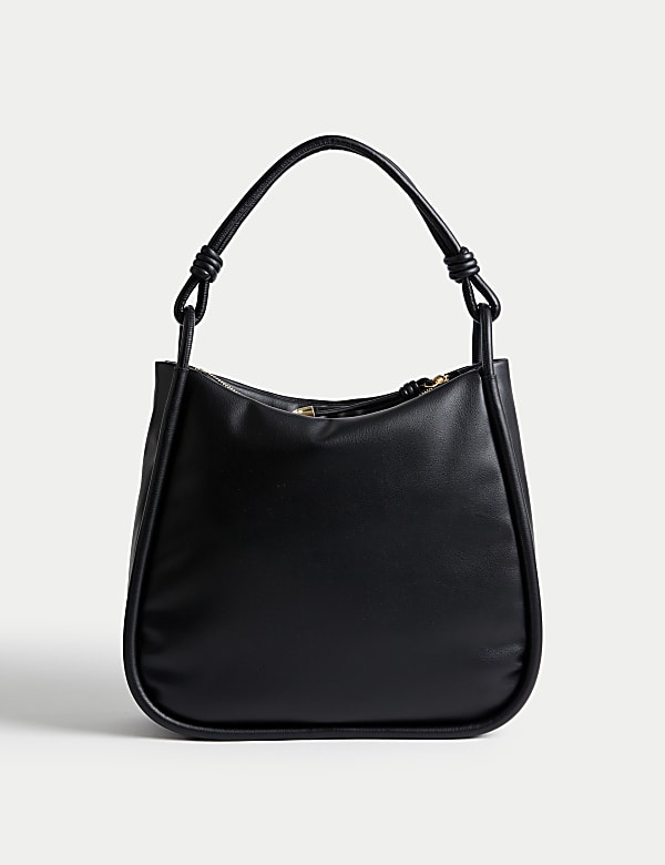 Faux Leather Shoulder Bag