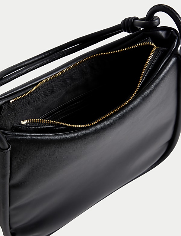 Faux Leather Shoulder Bag