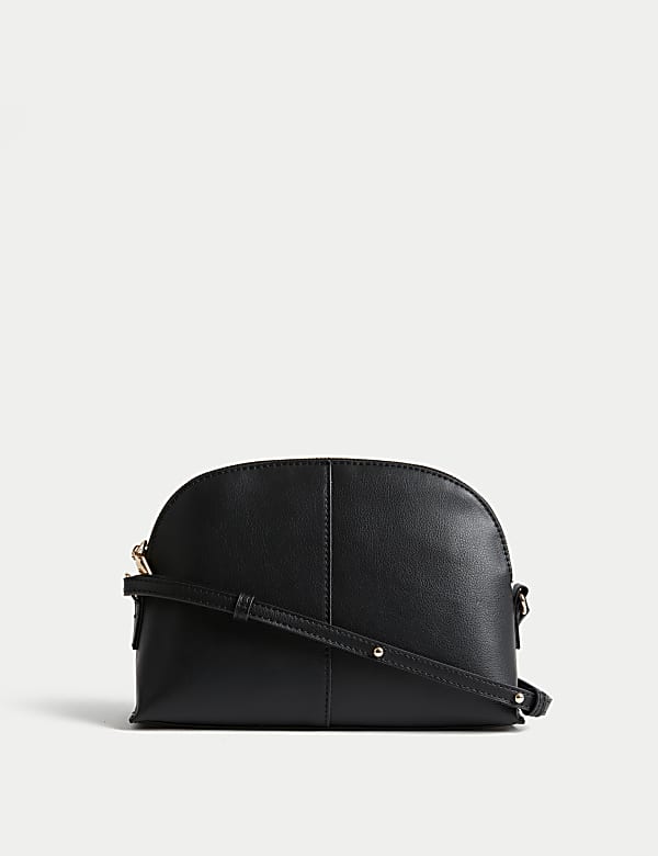 Faux Leather Cross Body Bag - AU