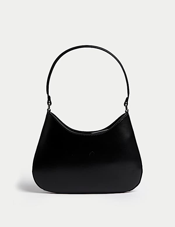 Faux Leather Underarm Shoulder Bag