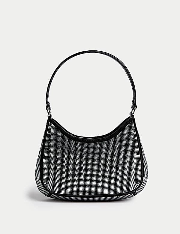 Faux Leather Underarm Shoulder Bag