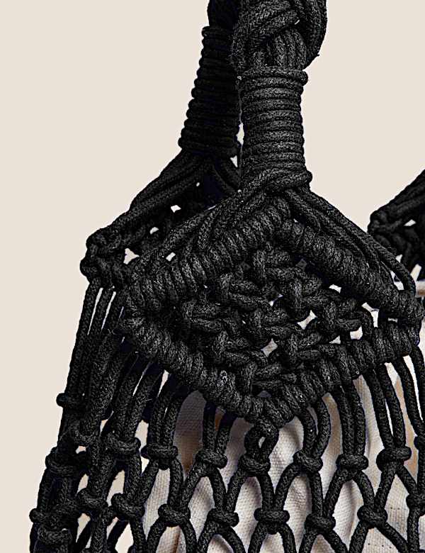 Cotton Rich Macram&eacute; Shoulder Bag
