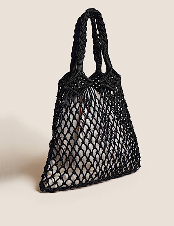 Cotton Rich Macram&eacute; Shoulder Bag