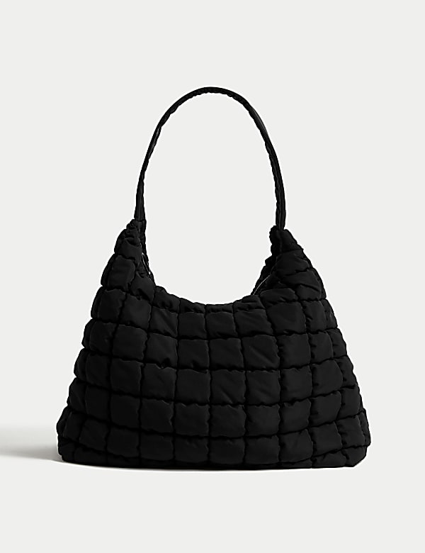Nylon Quilted Shoulder Bag - PL