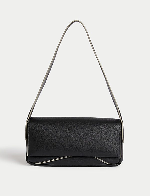 Faux Leather Shoulder Bag - NZ