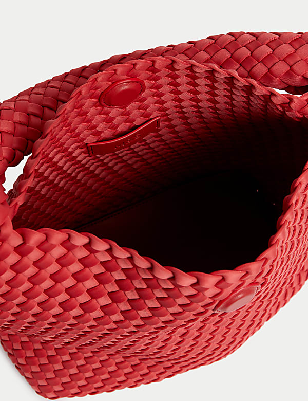 Braided Top Handle Shoulder Bag - ID